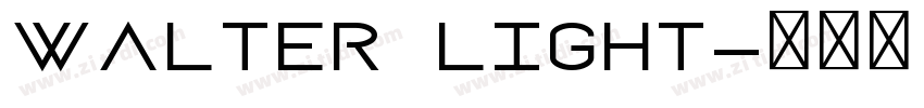 Walter Light字体转换